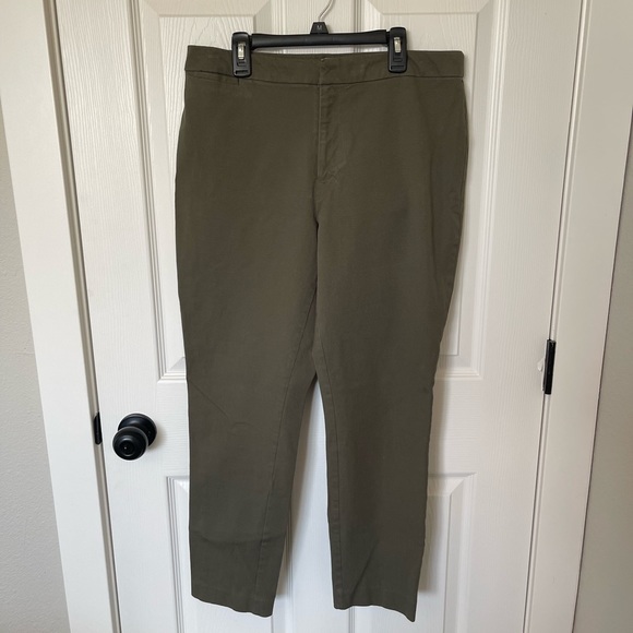 A New Day | Army Green Crop Pant | Size 12 - Picture 1 of 11